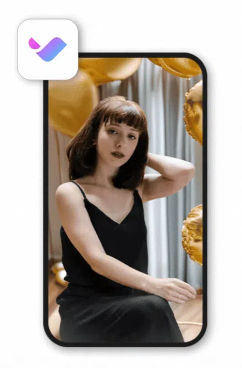 Vivid Glam - Foto- und Video-Hintergrund ändern mit der besten KI-Retusche-App